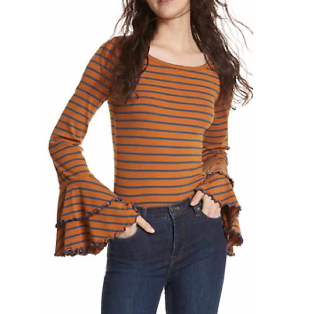 We The Free Tiered Bell Sleeved Top